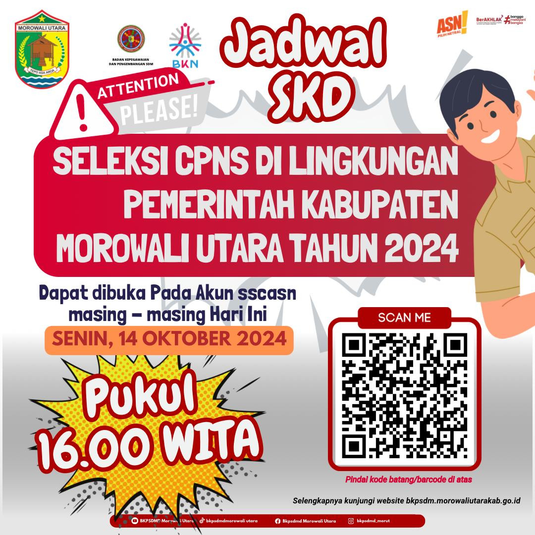 PENGUMUMAN JADWAL UJIAN CPNS
