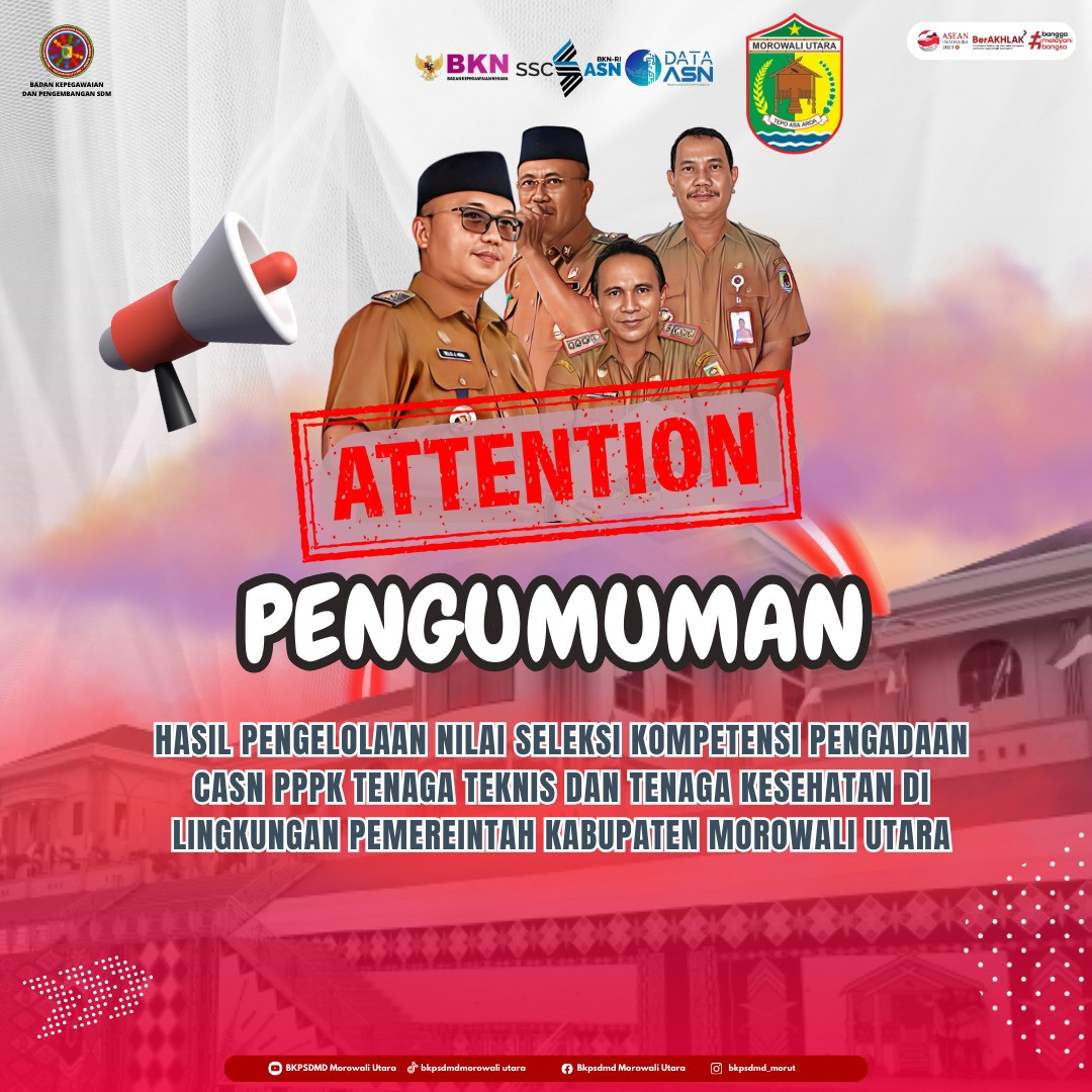 PENGUMUMAN HASIL SELEKSI KOMPETENSI PPPK FORMASI TAHUN 2023