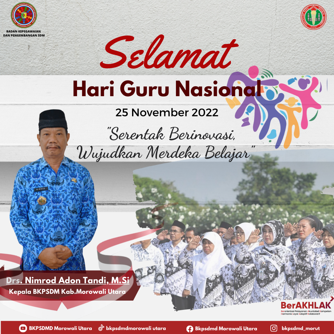 SELAMAT HARI GURU NASIONAL 25 NOVEMBER 2022