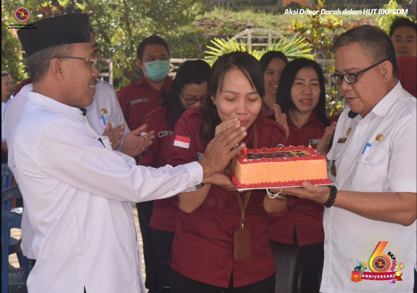 ULANG TAHUN  BKPSDM MOROWALI UTARA KE-6 TAHUN  DIRANGKAIKAN DENGAN DONOR DARAH